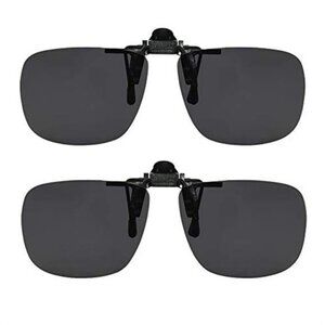 Clip On Polarized Sunglasses Flip Up Over Prescription Glasses